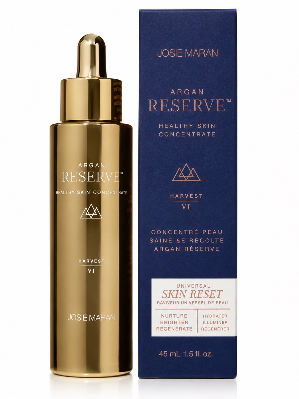 Josie Maran Argan Reserve Healthy Skin Concentrate 1.5 oz Argan Oil Face Serum